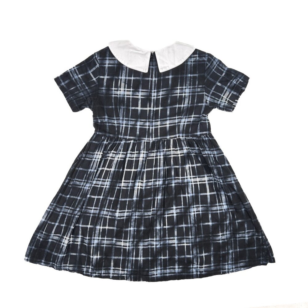Disturbia X Alien Nation Outsider Overdyed Teal Plaid Check Mini Dress Sz XL NWT - Picture 2 of 6